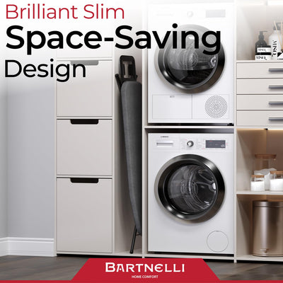 Bartnelli in a laundry room lifestyle scene highlighting durable European craftsmanship
