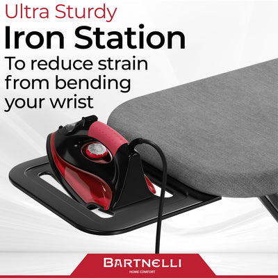 Bartnelli shown next to a chair to display scale and space-saving benefit