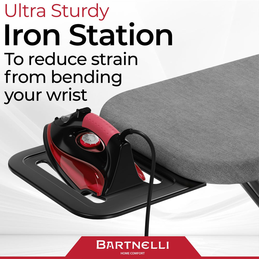 Bartnelli shown next to a chair to display scale and space-saving benefit