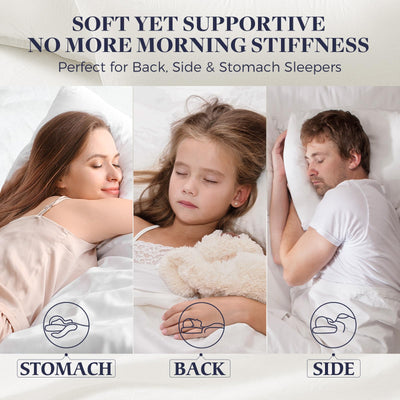 Basic Beyond pillows styled in modern bedroom conveying luxury guest-ready look