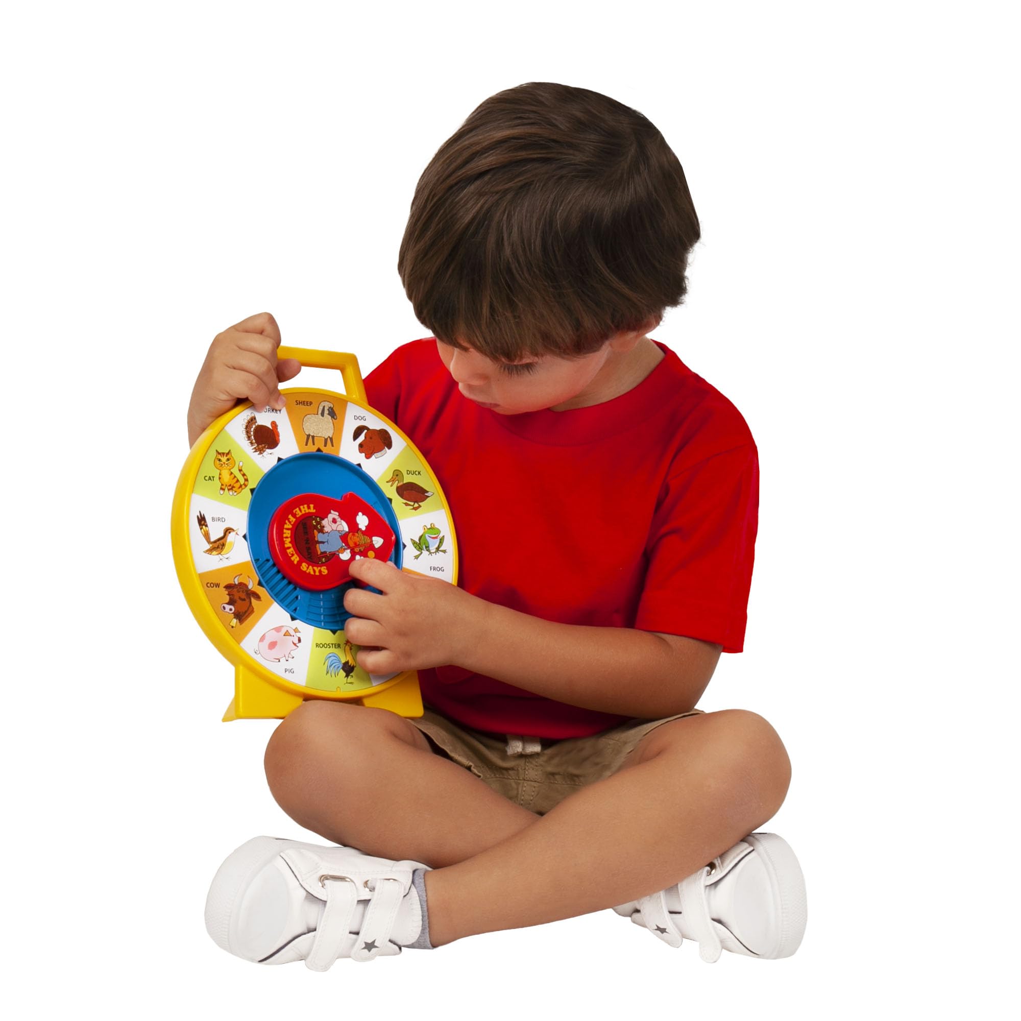 Basic Fun Fisher-Price detalle del material y acabado resistente para uso infantil