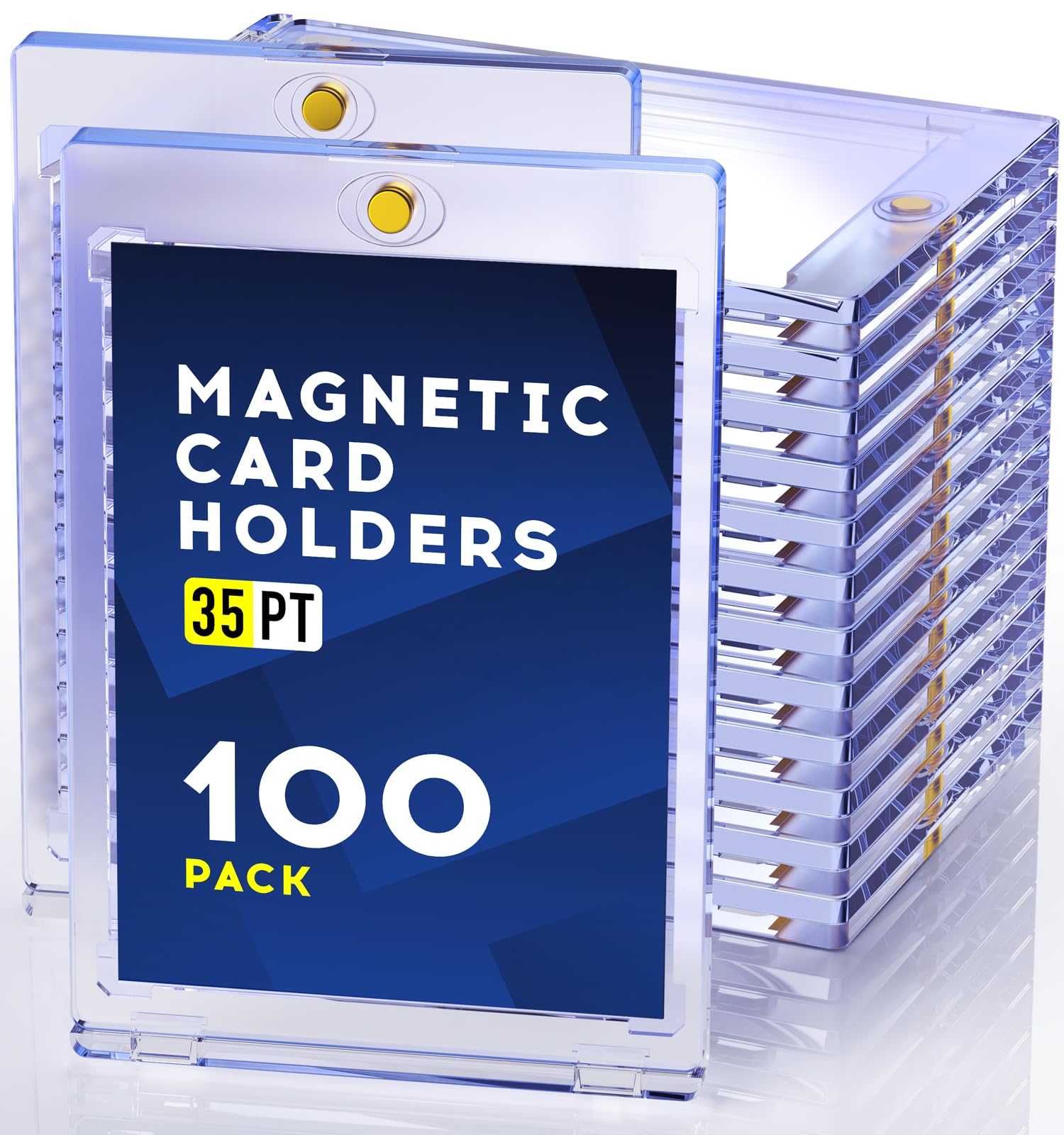 Basthalan vista frontal del empaque con 100 fundas, protege colección