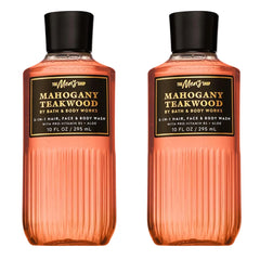 Bath & Body Works envase frontal Mahogany Teakwood mostrando presentación pack