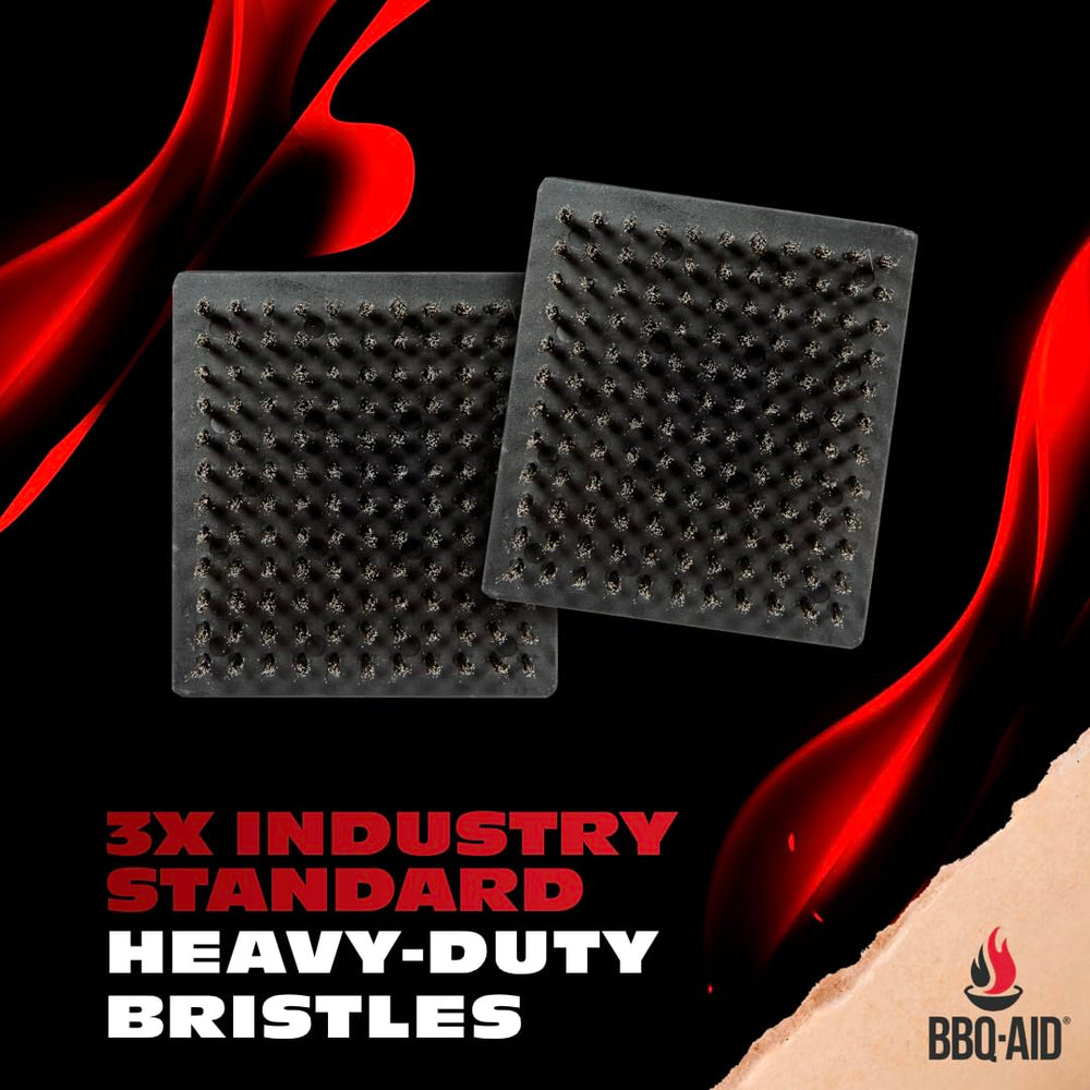 BBQ-Aid cabezal con cerdas de acero inoxidable para limpieza eficaz