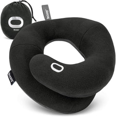 BCOZZY vista frontal del empaque negro mostrando soporte doble y tamaño