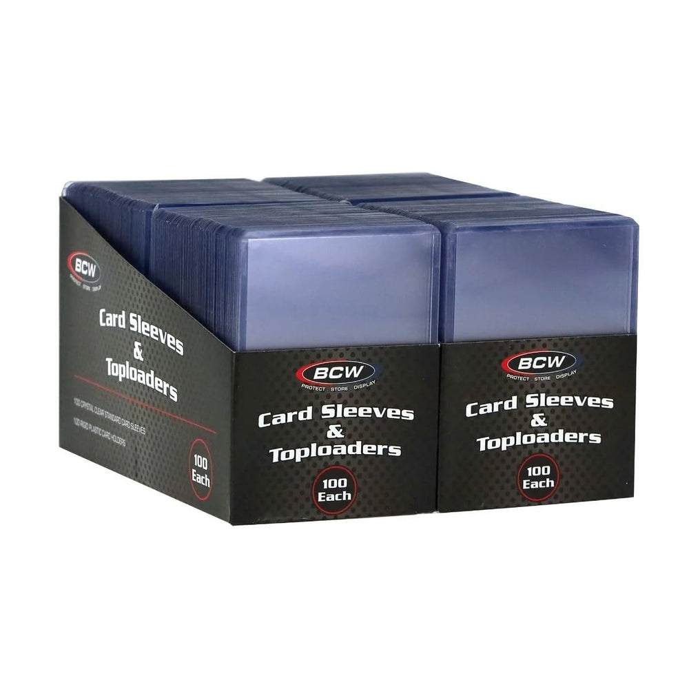 BCW comparación de tamaño con regla para cartas estándar 2.5x3.5 pulgadas