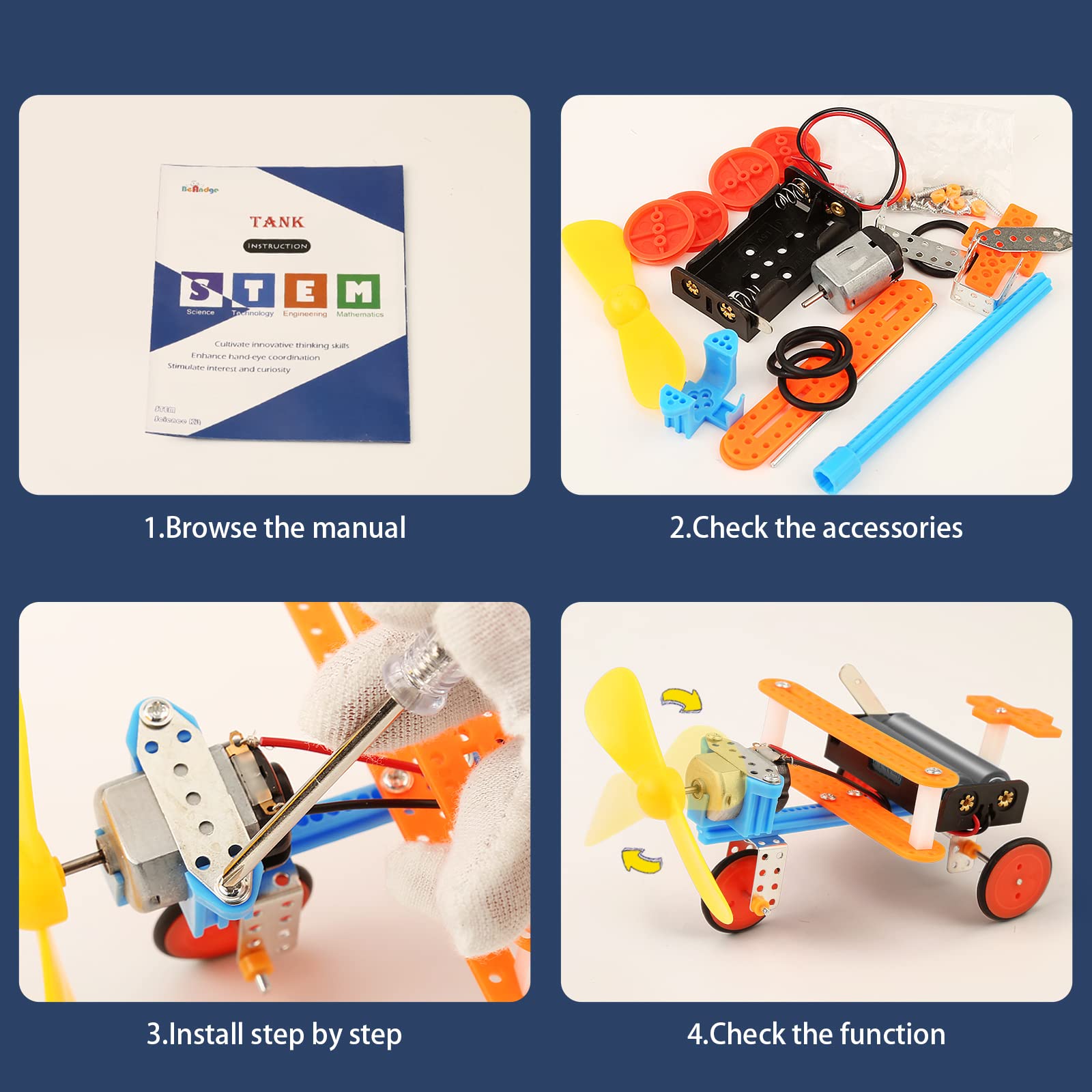 BeAndge robot con evitación sensor resaltado y aprendizaje lógico