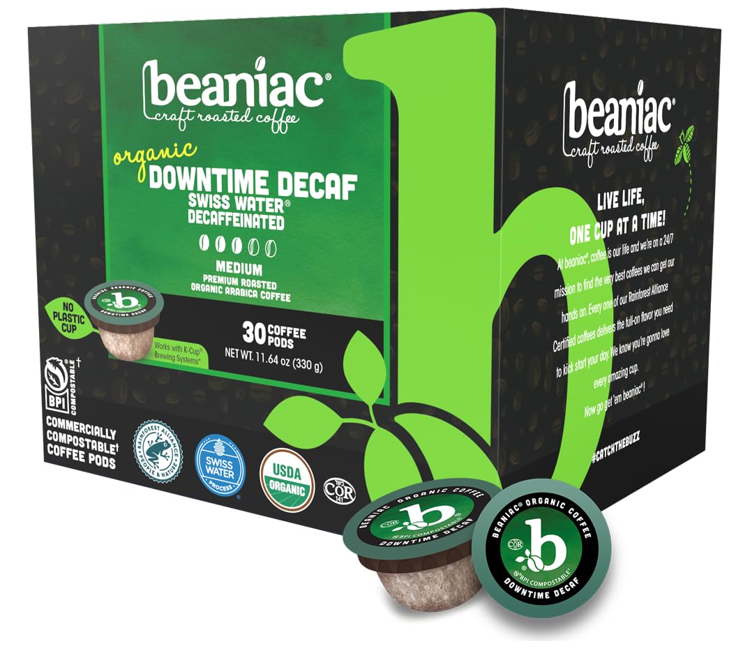 beaniac paquete frontal mostrando diseño y beneficios orgánicos