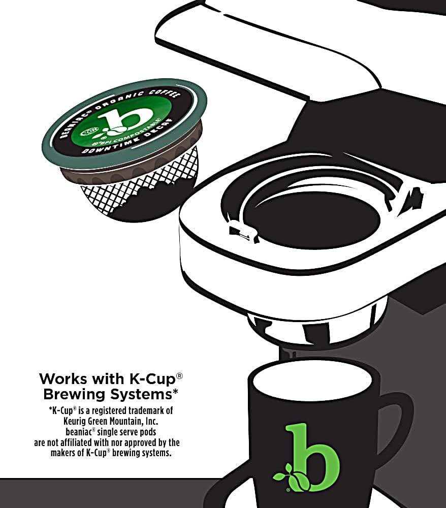 beaniac cápsula junto a taza para comparar tamaño y conveniencia