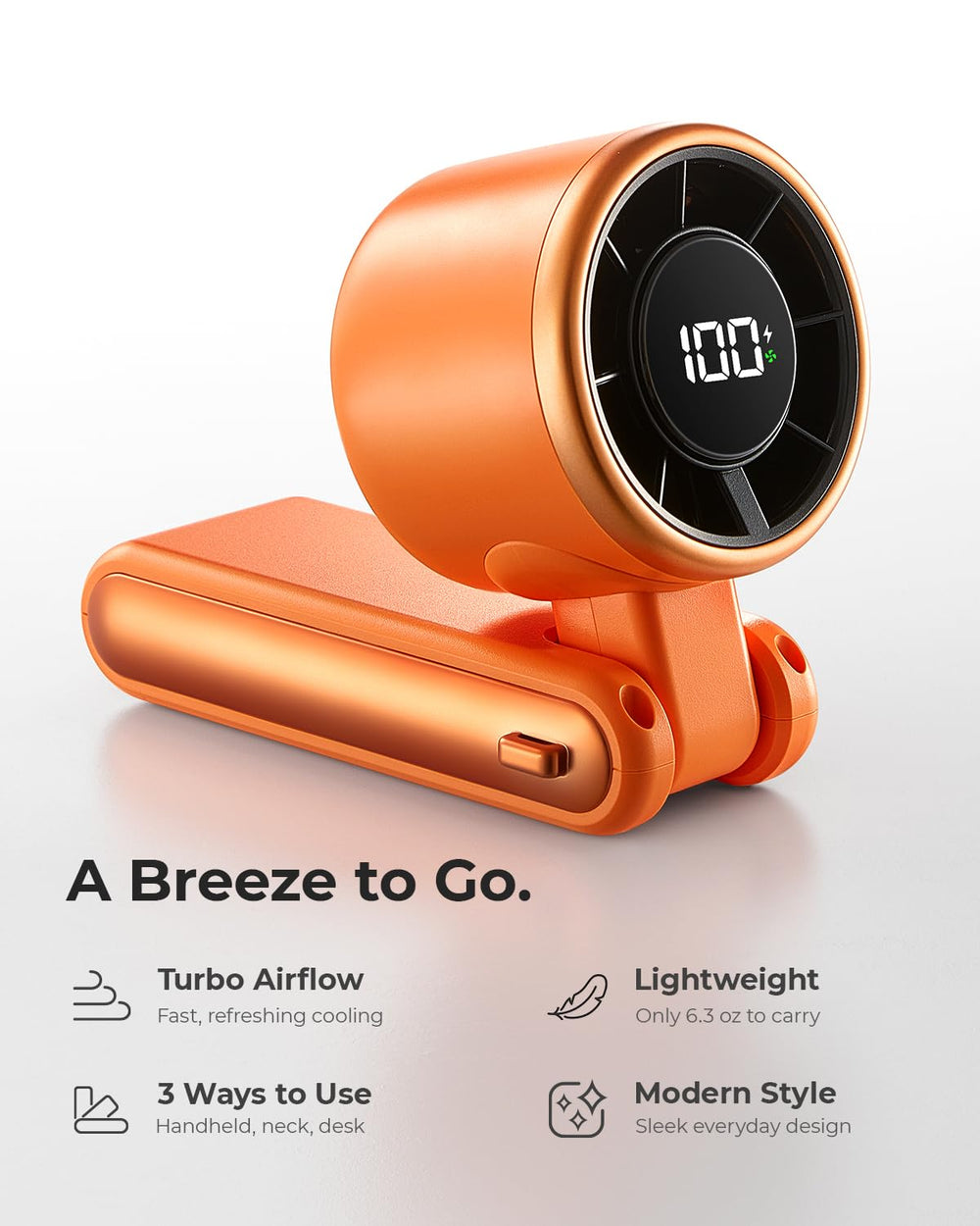 Bearwind primer plano de las aspas y textura, demostrando flujo de aire eficiente