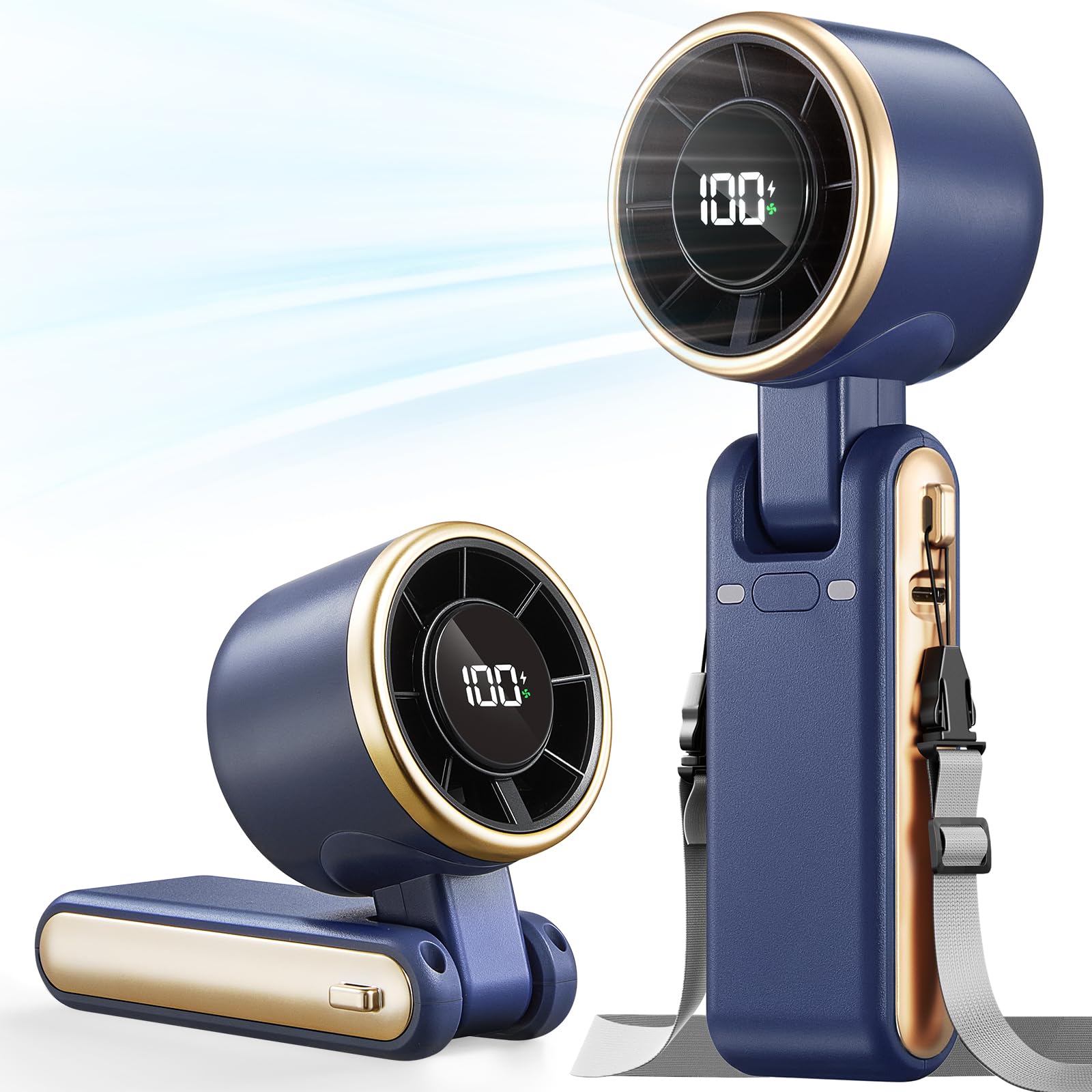 Bearwind vista frontal del ventilador con diseño elegante y potente flujo