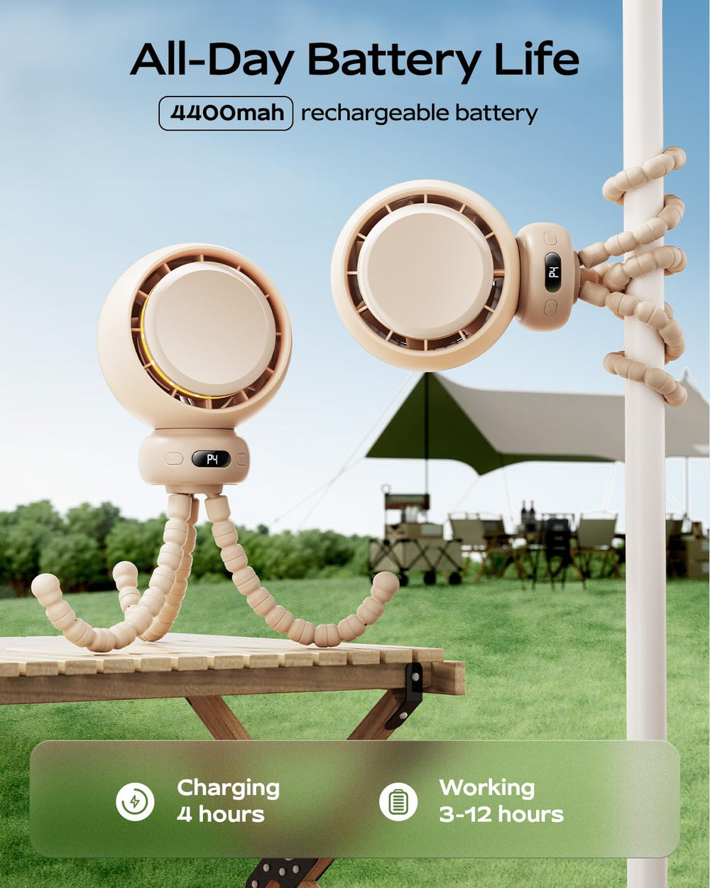 Bearwind pantalla digital y luz nocturna para control y calma