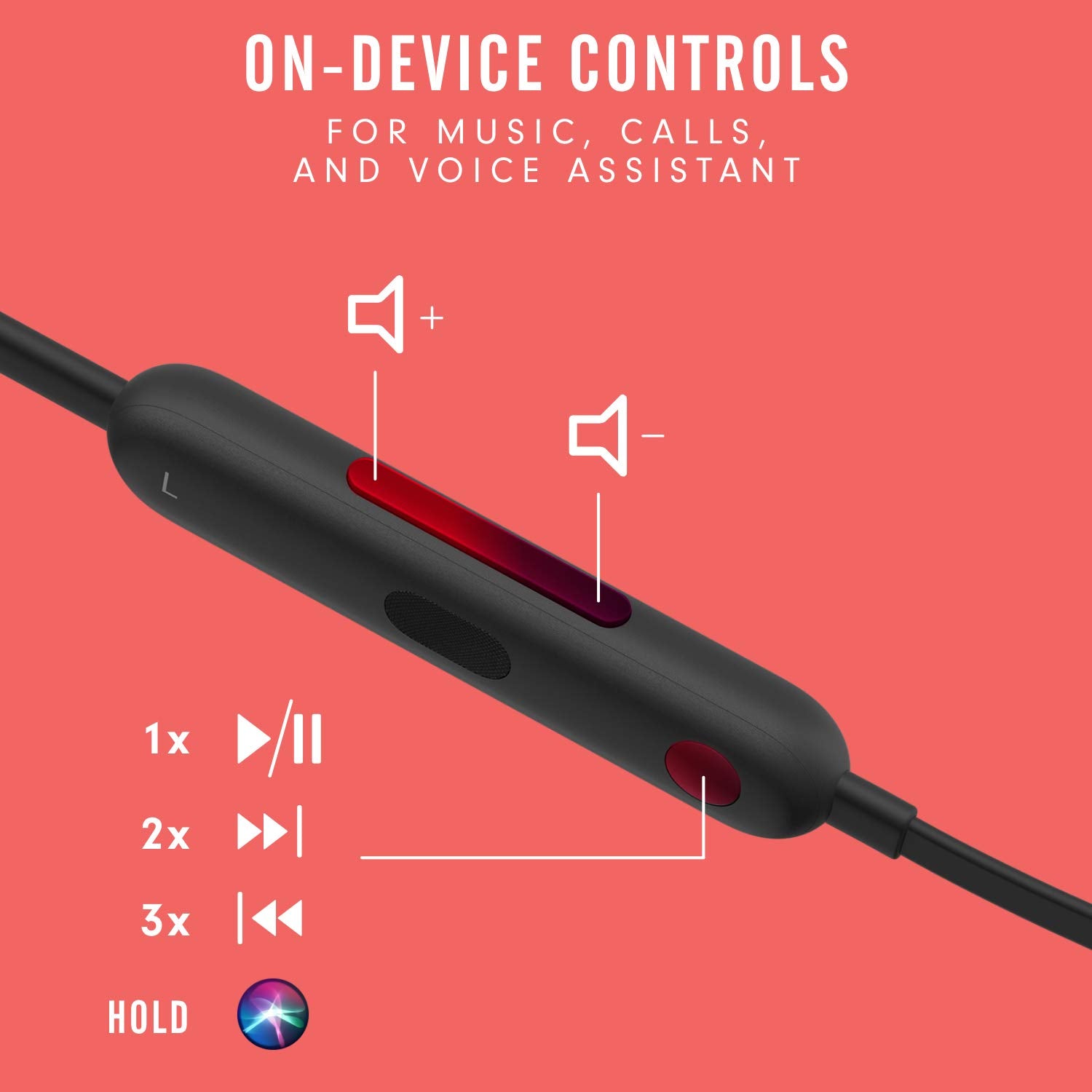 Comparación de tamaño de Beats Flex en la mano para escala