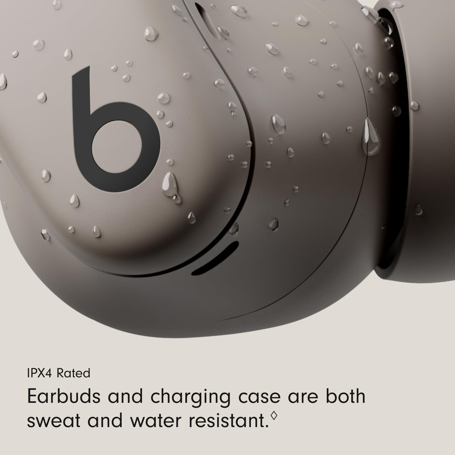 Beats Powerbeats Fit controles integrados mostrando gestión de música y llamadas
