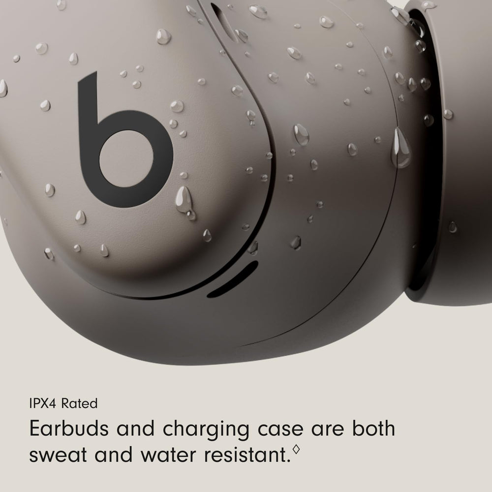 Beats Powerbeats Fit controles integrados mostrando gestión de música y llamadas