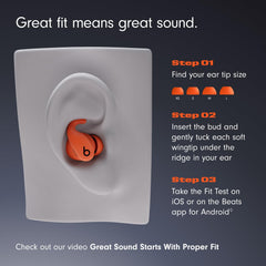 Beats Powerbeats Fit textura del acabado resistente que facilita limpieza