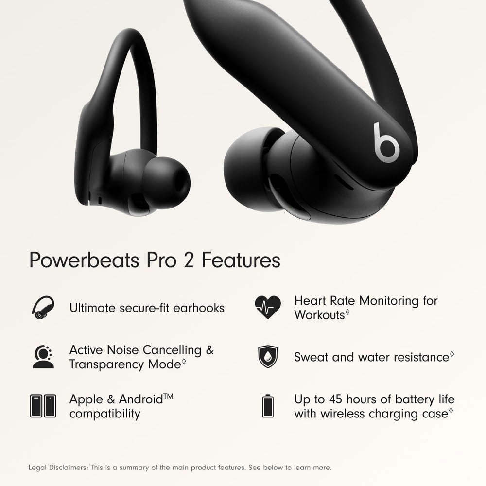 Beats Powerbeats Pro 2 earhook closeup showing flexible alloy and comfortable hold