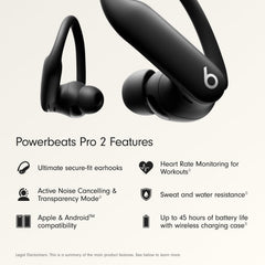 Beats Powerbeats Pro 2 earhook closeup showing flexible alloy and comfortable hold
