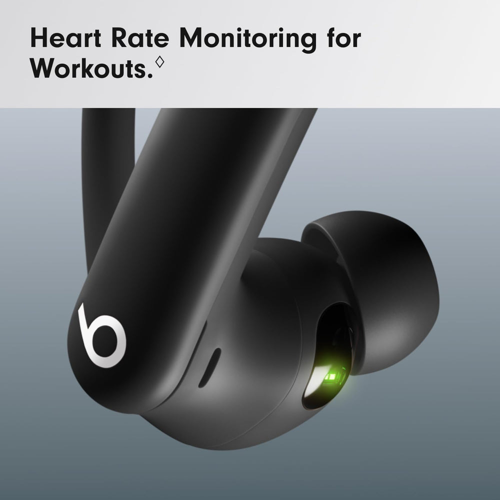 Beats Powerbeats Pro 2 heart rate sensor detail illustrating on‑ear monitoring benefit