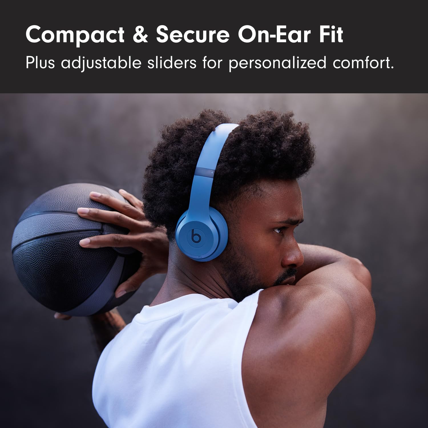 Beats Solo 4 banda Flex-grip detalle estabilidad y ajuste seguro
