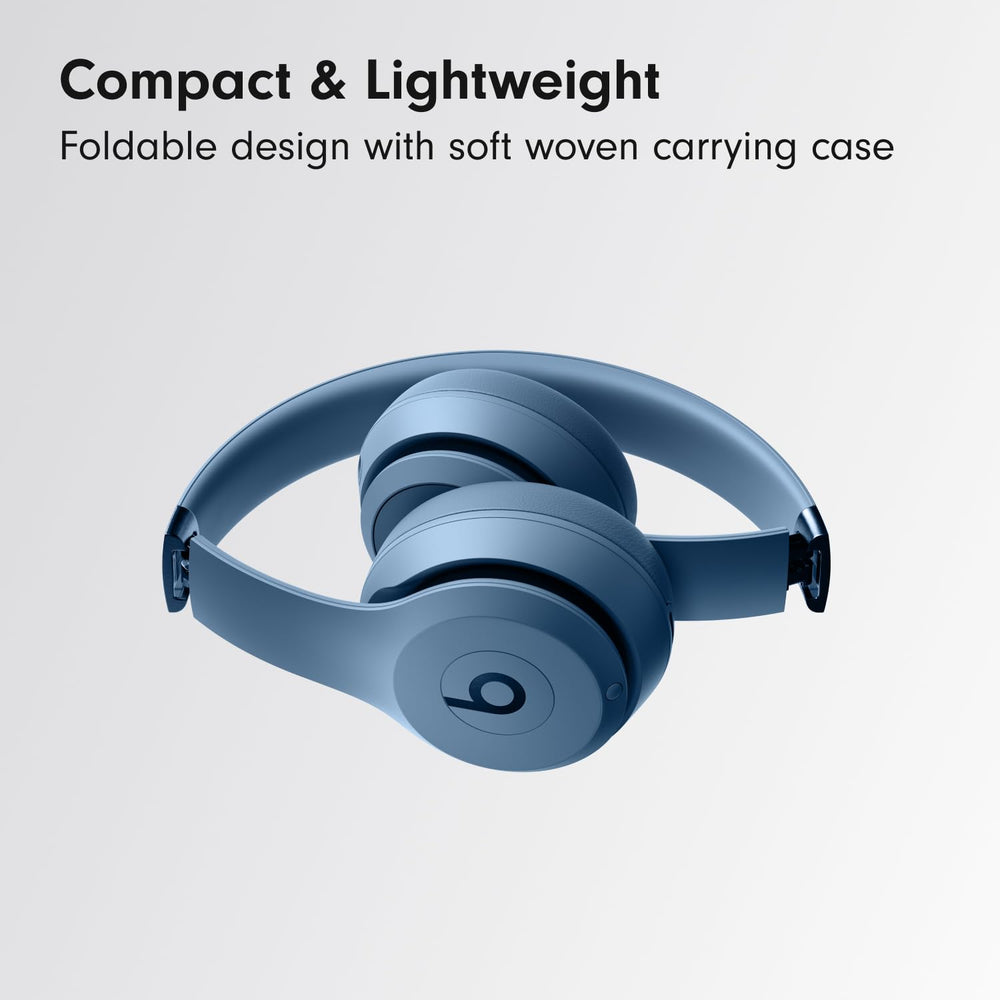 Beats Solo 4 plegado compacto tamaño reducido para transporte fácil