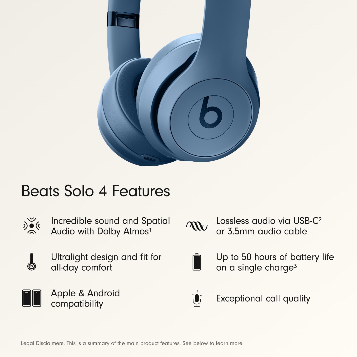 Beats Solo 4 almohadilla UltraPlush detalle confort prolongado