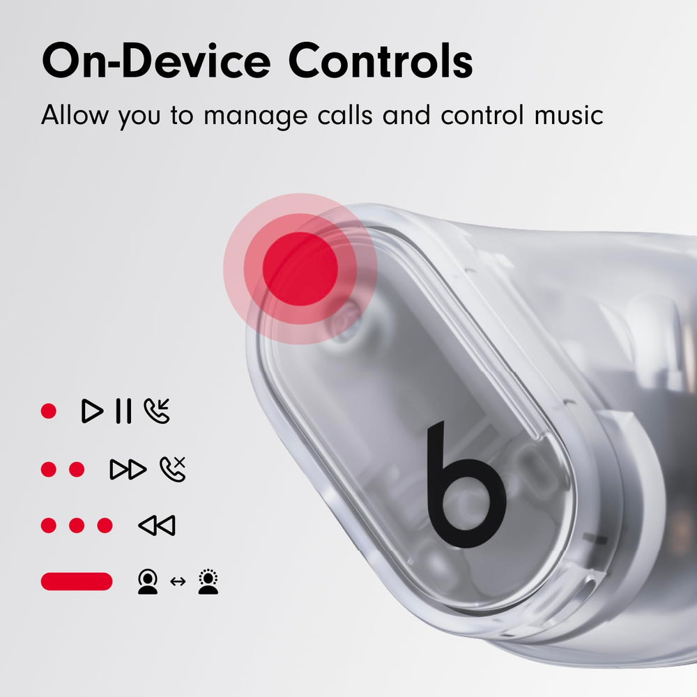Beats Studio Buds + in-ear while running demonstrating sweat resistance and stability