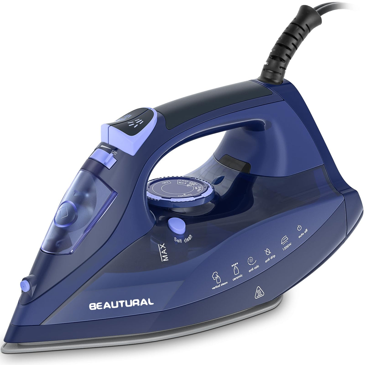 BEAUTURAL plancha frontal mostrando diseño compacto y potencia
