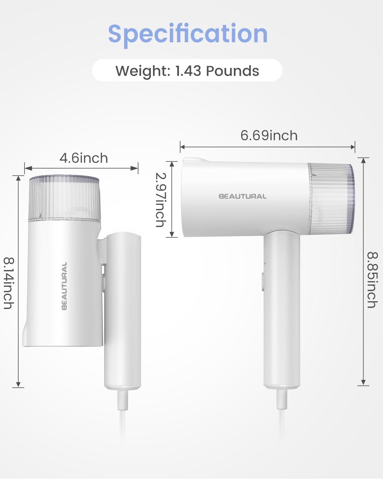 BEAUTURAL beside passport showing scale and travel compatibility benefit