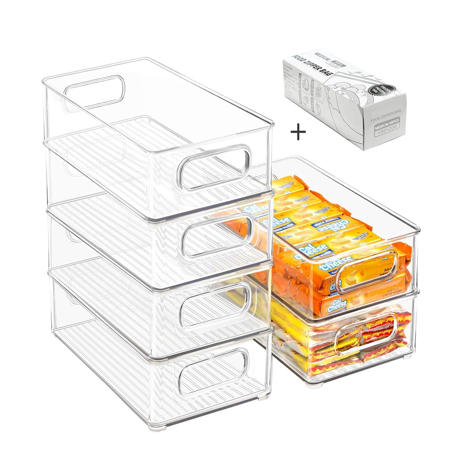 Beauty Cottage organizadores en refrigerador con frutas, aprovecha espacio y orden