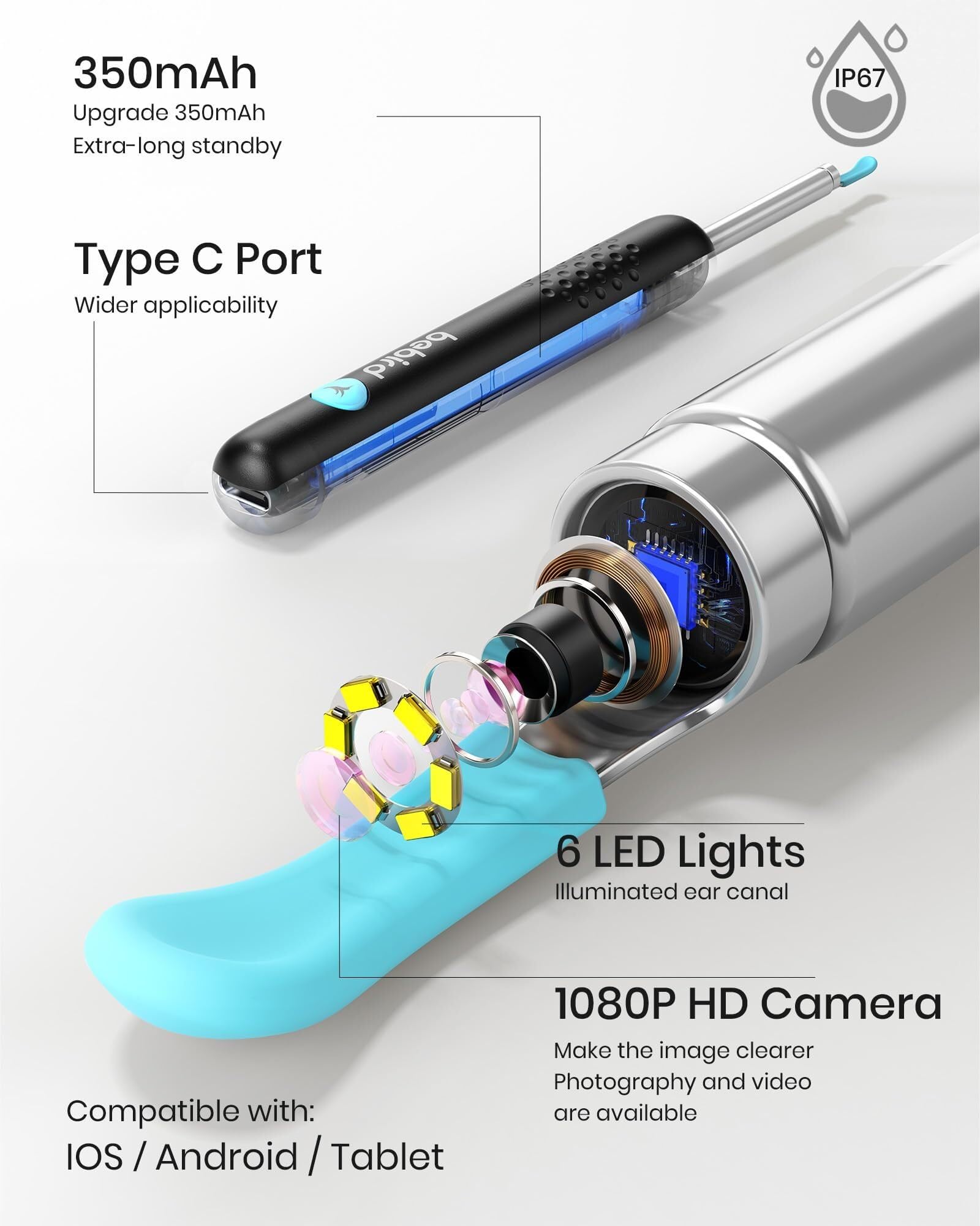 BEBIRD accesorios nasal y oral para inspección multipropósito y práctica