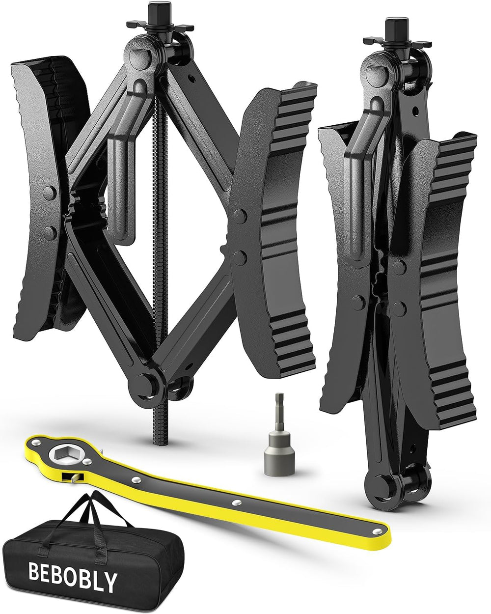 BEBOBLY calzo frontal X-forma mostrando robustez y estabilidad