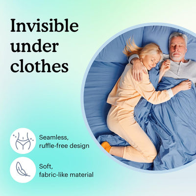 Because uso nocturno en cama para mayor tranquilidad y sequedad