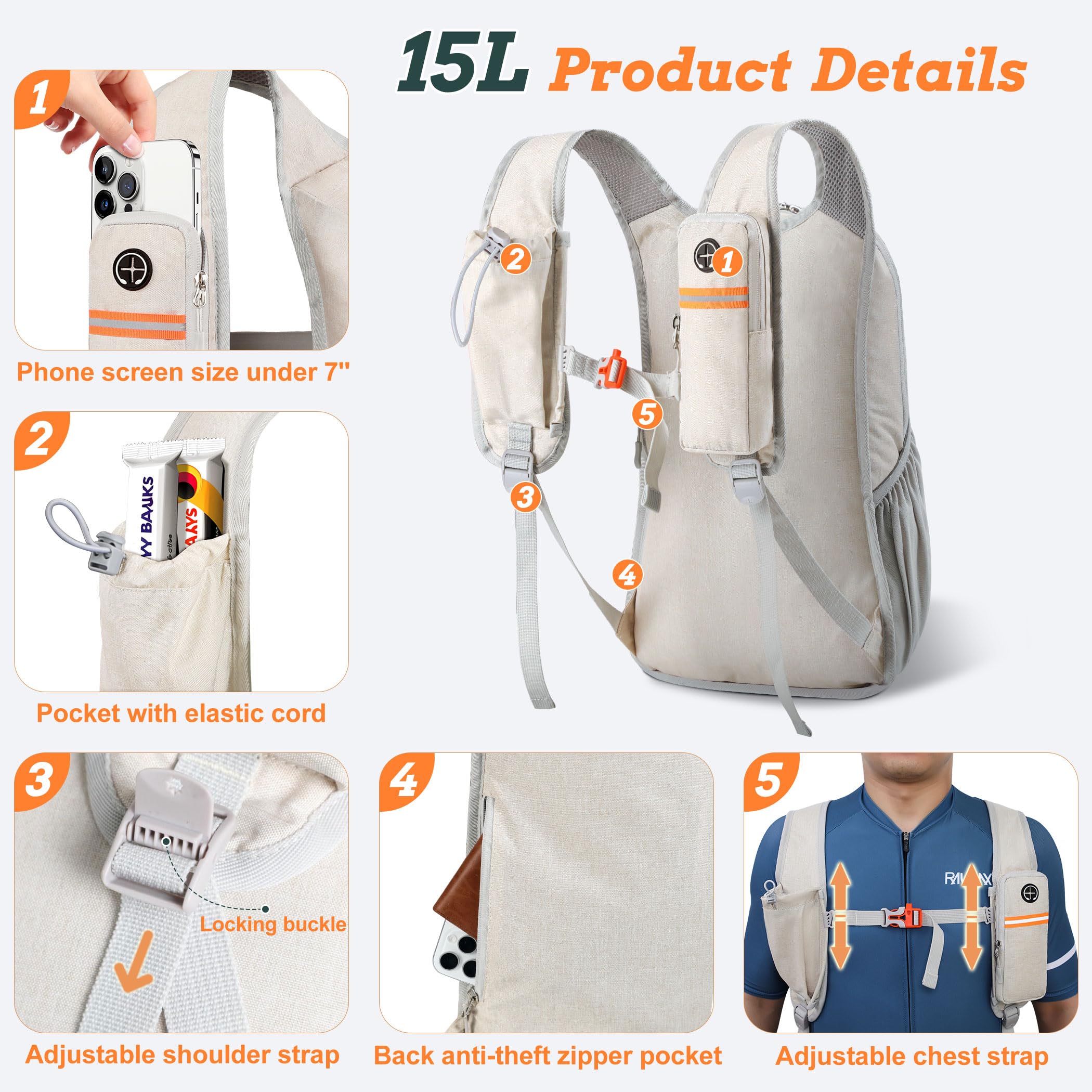 BECOJADDE folded compact pouch for easy storage and transport benefit
