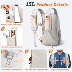 BECOJADDE folded compact pouch for easy storage and transport benefit