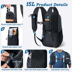 BECOJADDE folded into its zippered pocket, demonstrating compact packability benefit