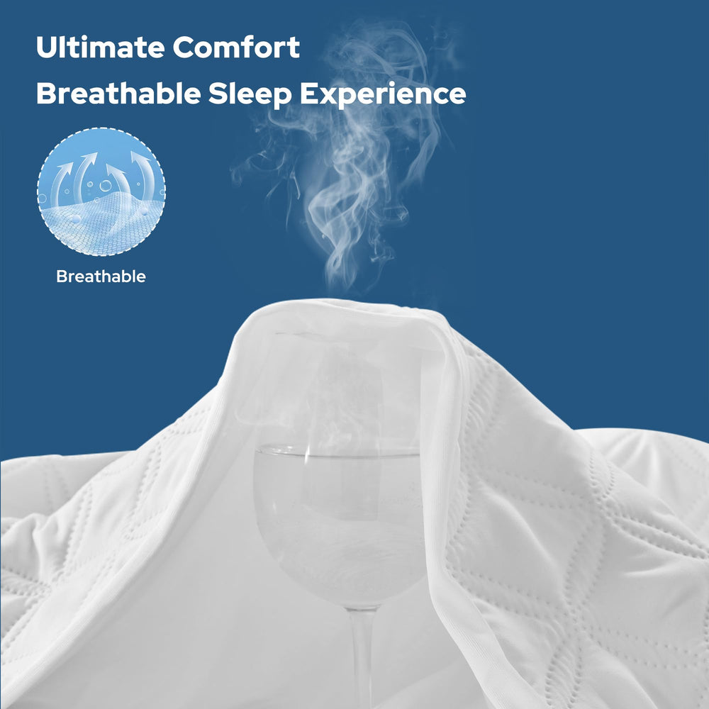 BEDLORE protector junto a regla que muestra compatibilidad Twin XL