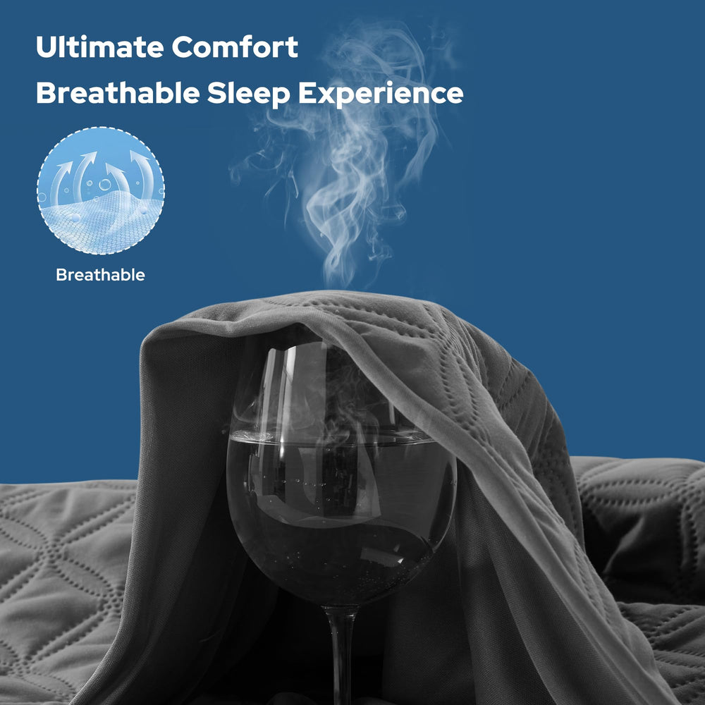 BEDLORE falda elástica 360° mostrando su sujeción firme