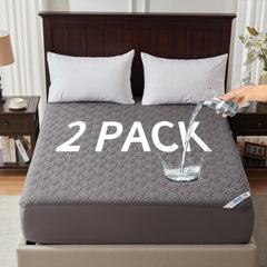 BEDLORE vista frontal del protector en empaque mostrando pack de 2 y beneficio de protección