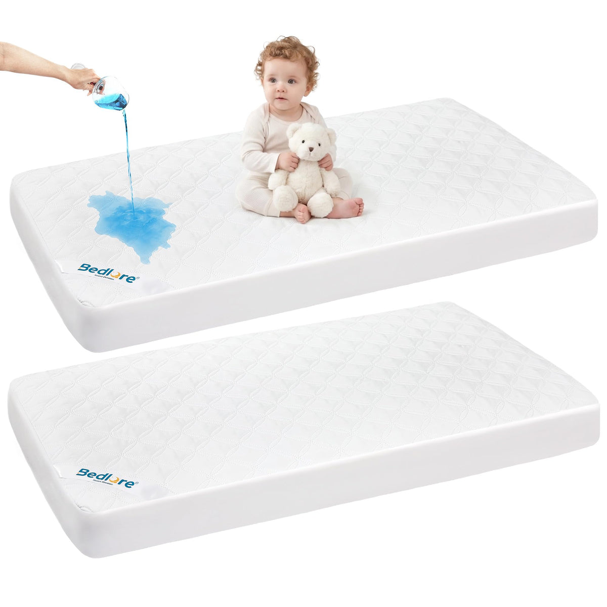 BEDLORE protector frontal mostrando cobertura completa y ajuste seguro