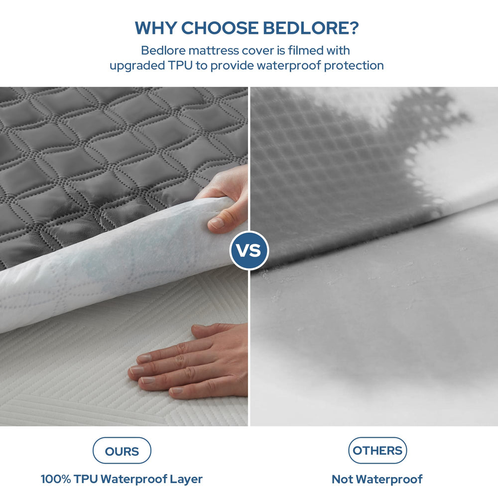 BEDLORE textura superior de microfibra suave que mejora el confort