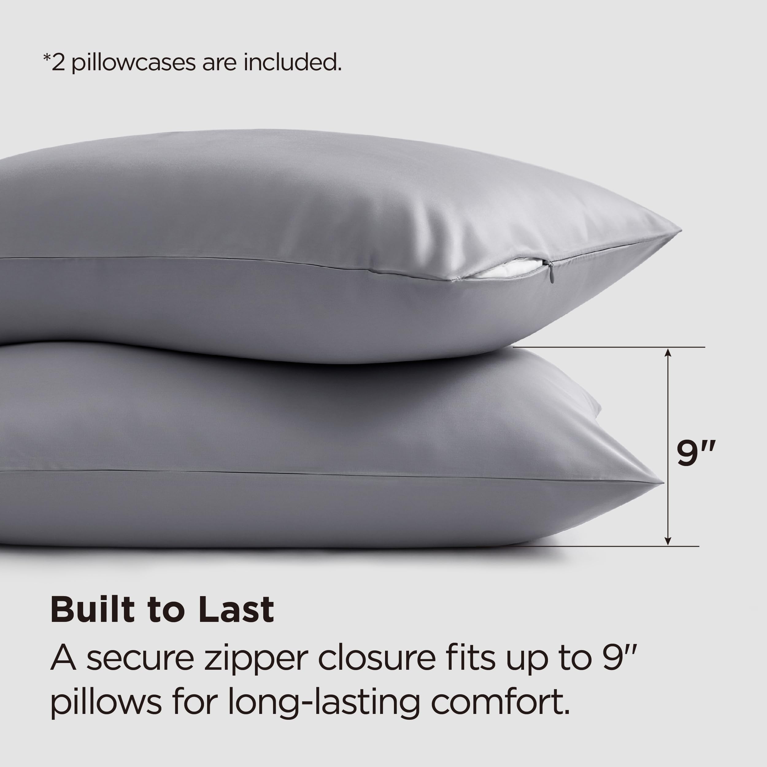 Bedsure fundas colocadas en cama completa mostrando aspecto ordenado