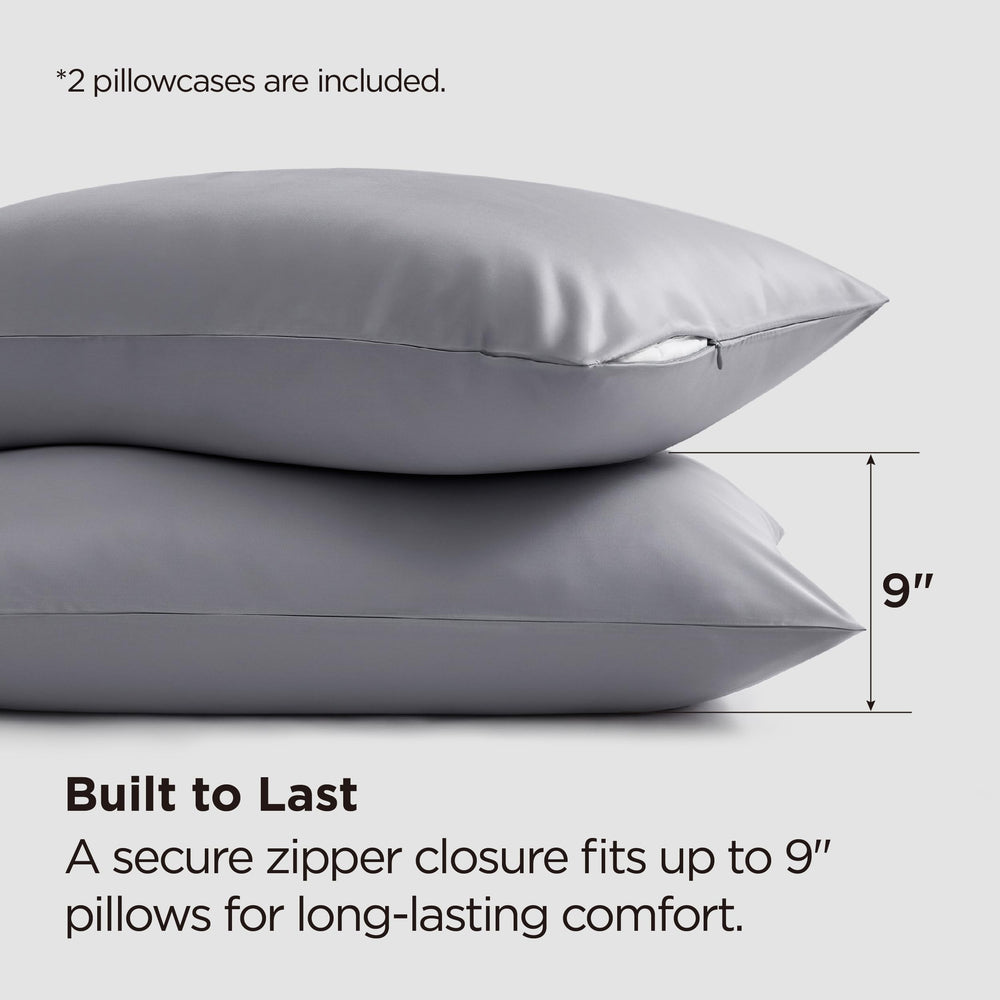 Bedsure fundas colocadas en cama completa mostrando aspecto ordenado