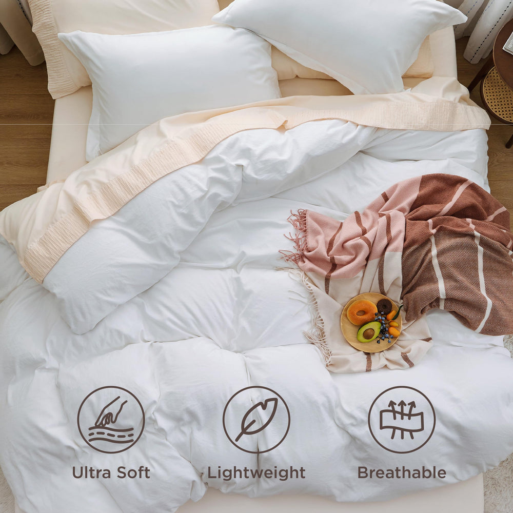 Bedsure lazos interiores en esquinas que sujetan el relleno sin arrugas