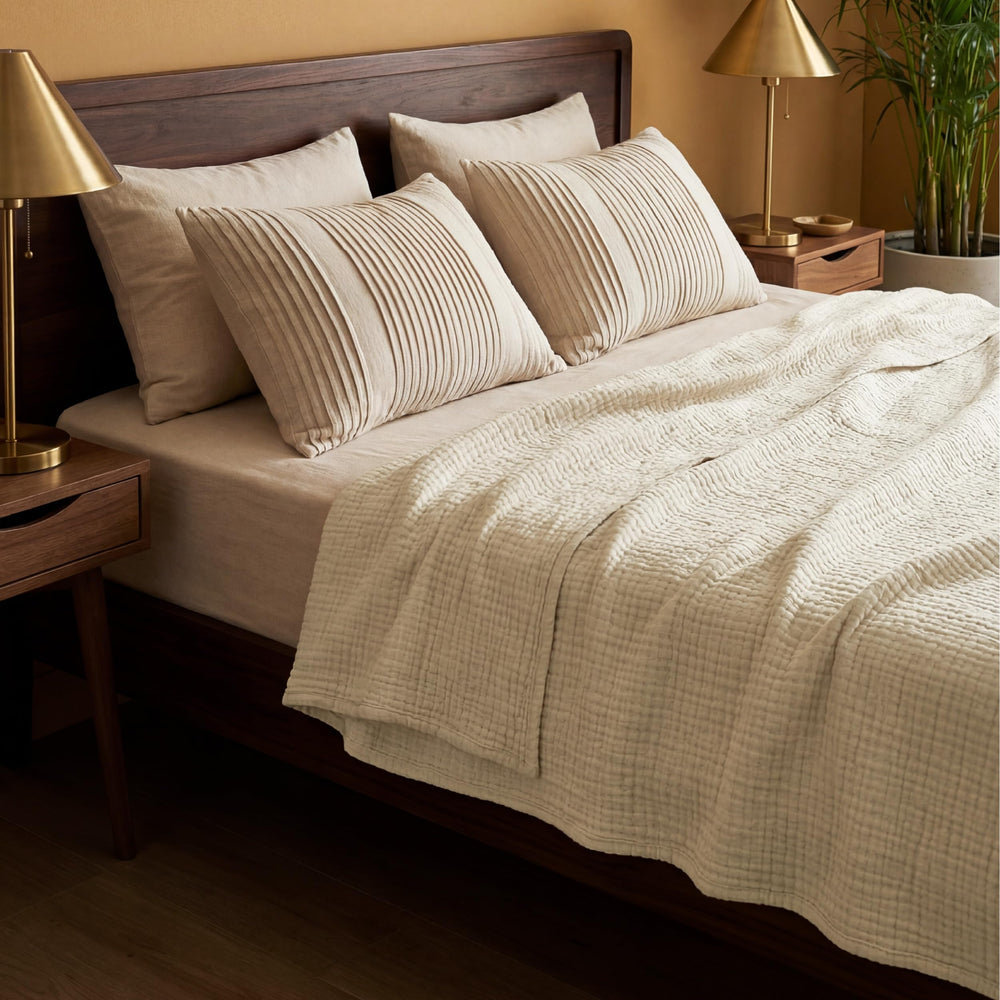 Bedsure etiqueta OEKO-TEX en la manta, garantía de seguridad textil