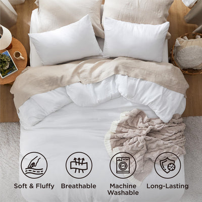 Bedsure pillowcases laid flat highlighting fabric texture and immediate softness