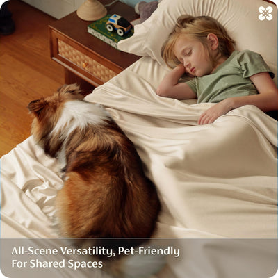 Bedsure PureWoven seam and hem detail illustrating durable construction and secure fit
