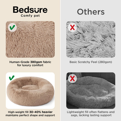 Bedsure raised rim detail supporting head and neck comfort