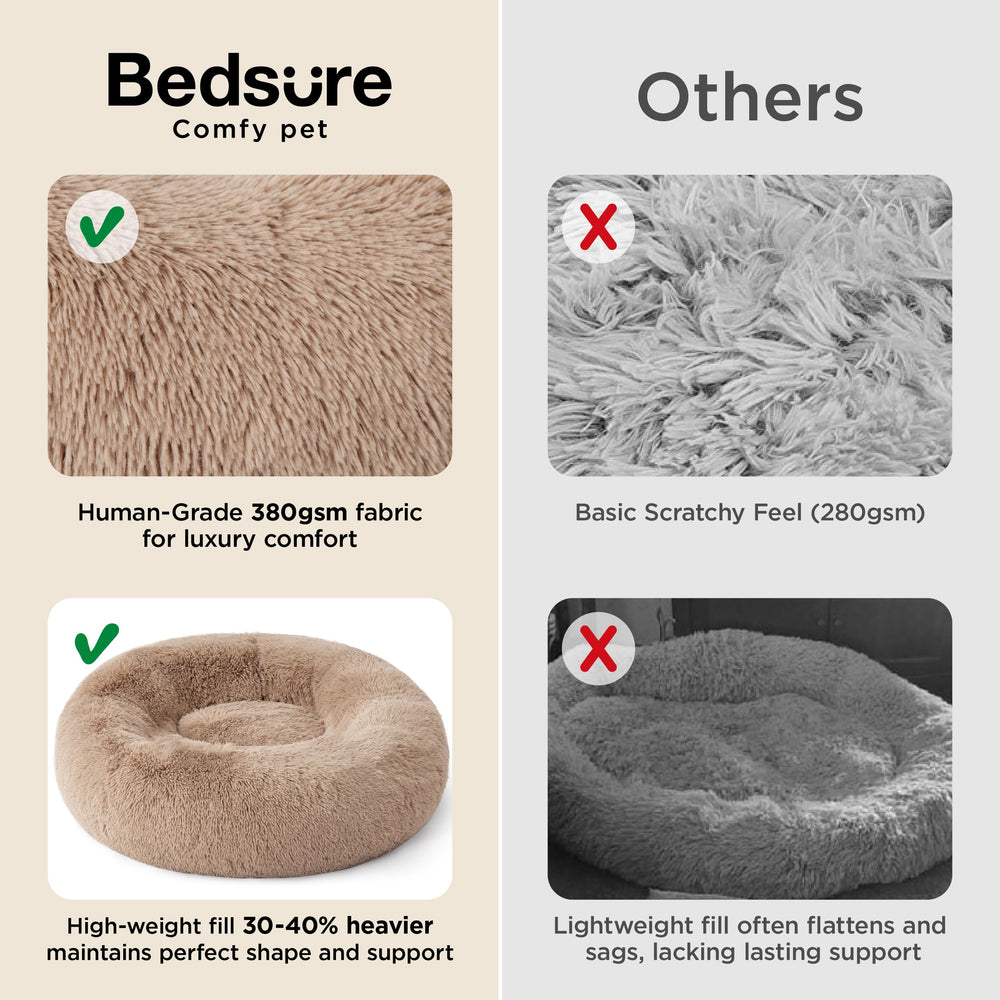 Bedsure raised rim detail supporting head and neck comfort