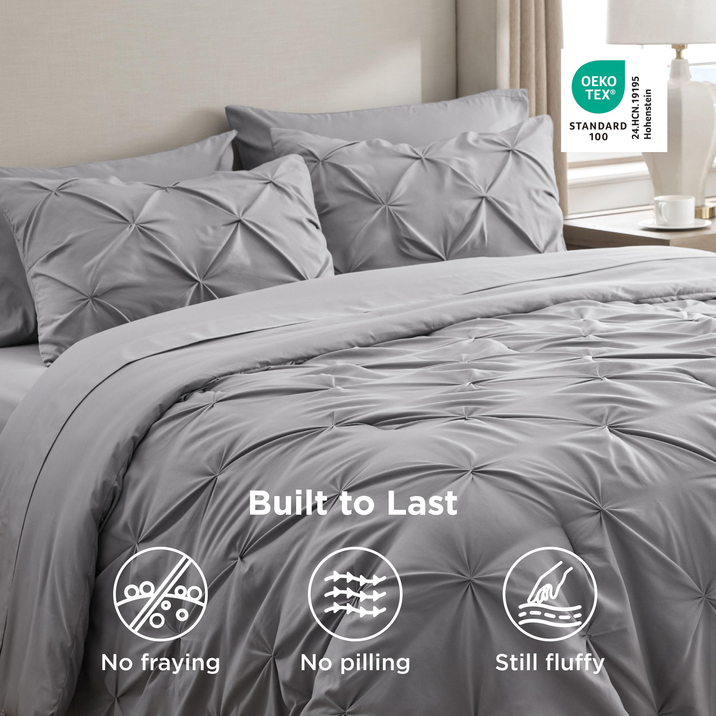 Bedsure ambiente de dormitorio estudiantil, estilo práctico y cómodo